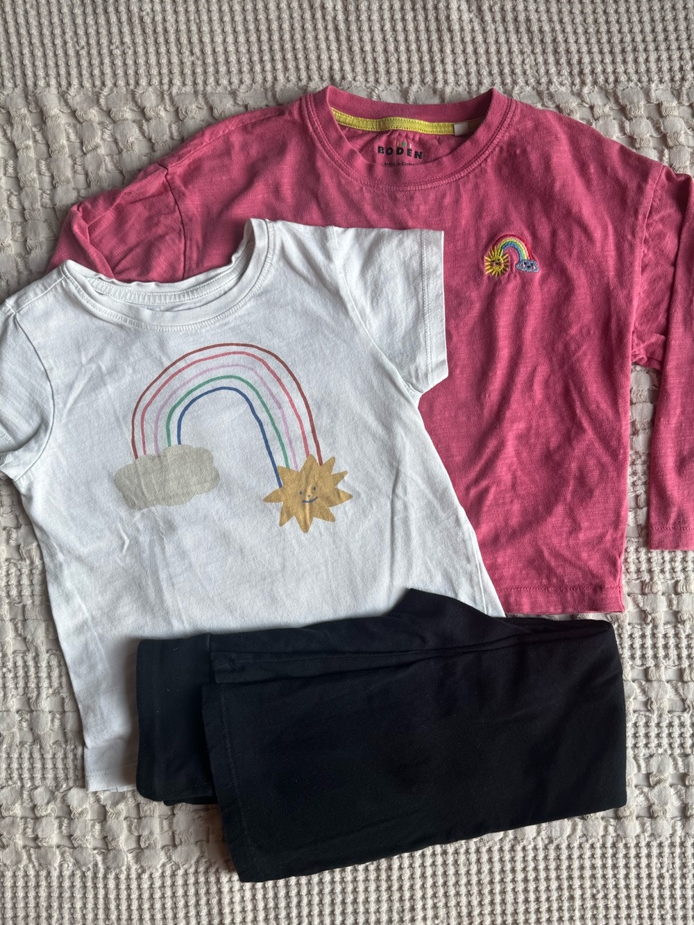 Rainbow Tee Bundle with Flare Leggings